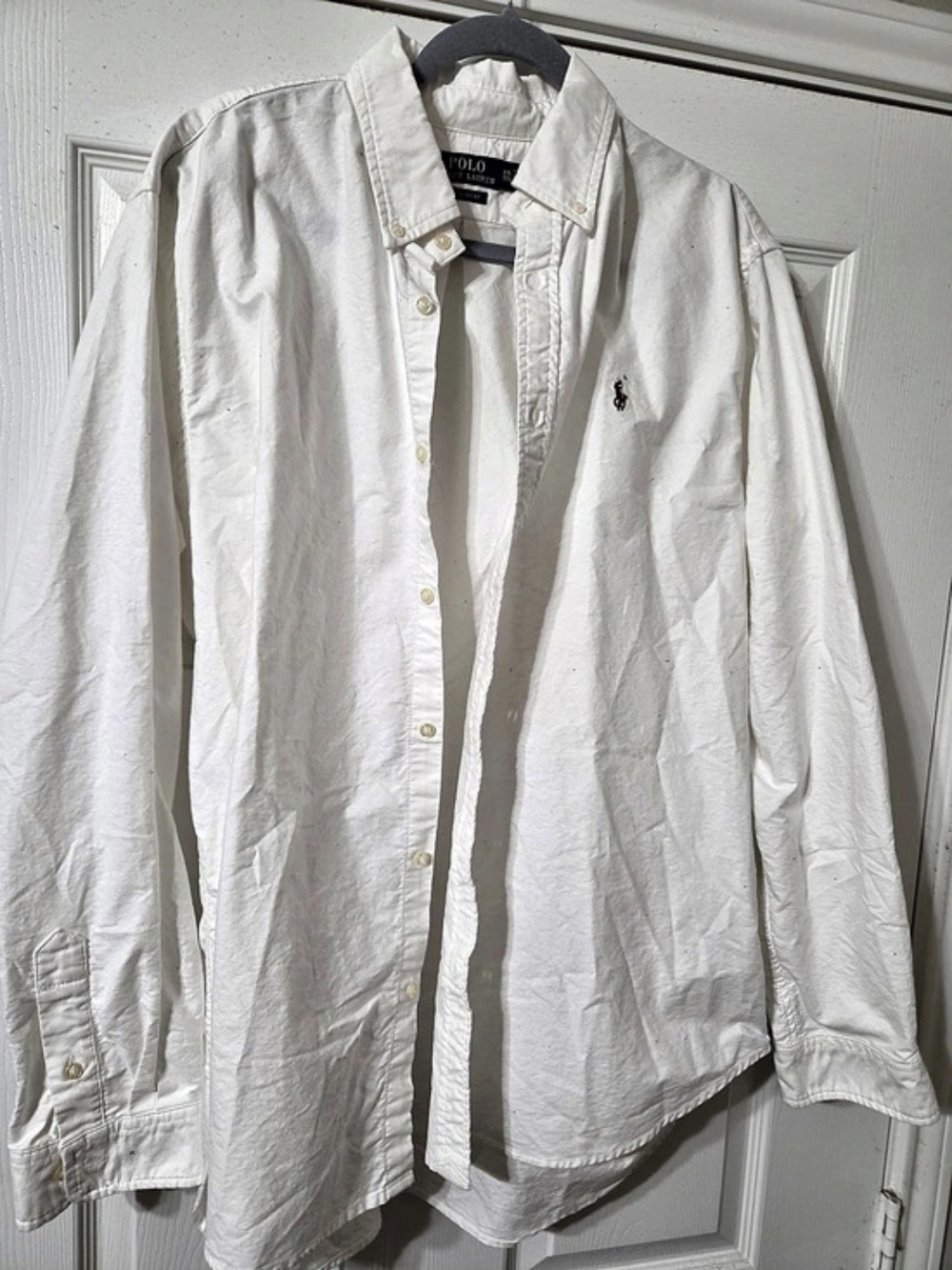 Polo Ralph Lauren Classic Fit Men's Button Down White Size XXL Like New